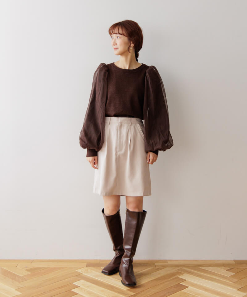 40%OFF】pocket frill skirt～ﾎﾟｹｯﾄﾌﾘﾙｽｶｰﾄ | flower／フラワー