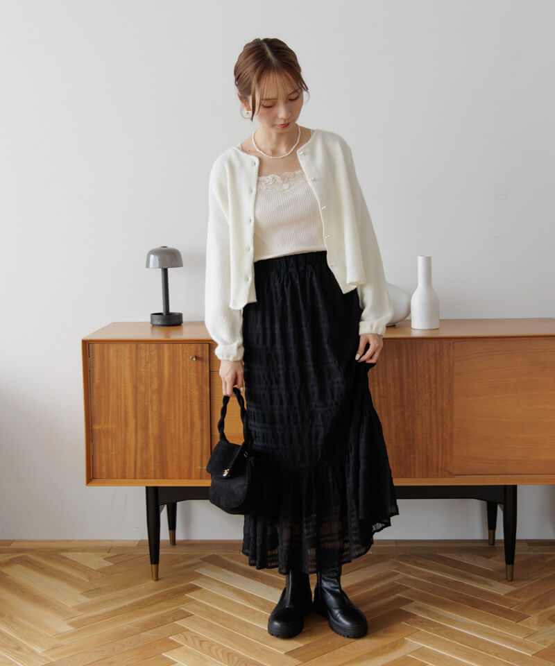 ニット セーター ピュアハートカーディガン レディース 30%OFF】pure heart cardigan～ﾋﾟｭｱﾊｰﾄｶｰﾃﾞｨｶﾞﾝ | flower