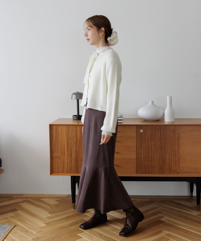 ニット セーター ピュアハートカーディガン レディース 30%OFF】pure heart cardigan～ﾋﾟｭｱﾊｰﾄｶｰﾃﾞｨｶﾞﾝ | flower