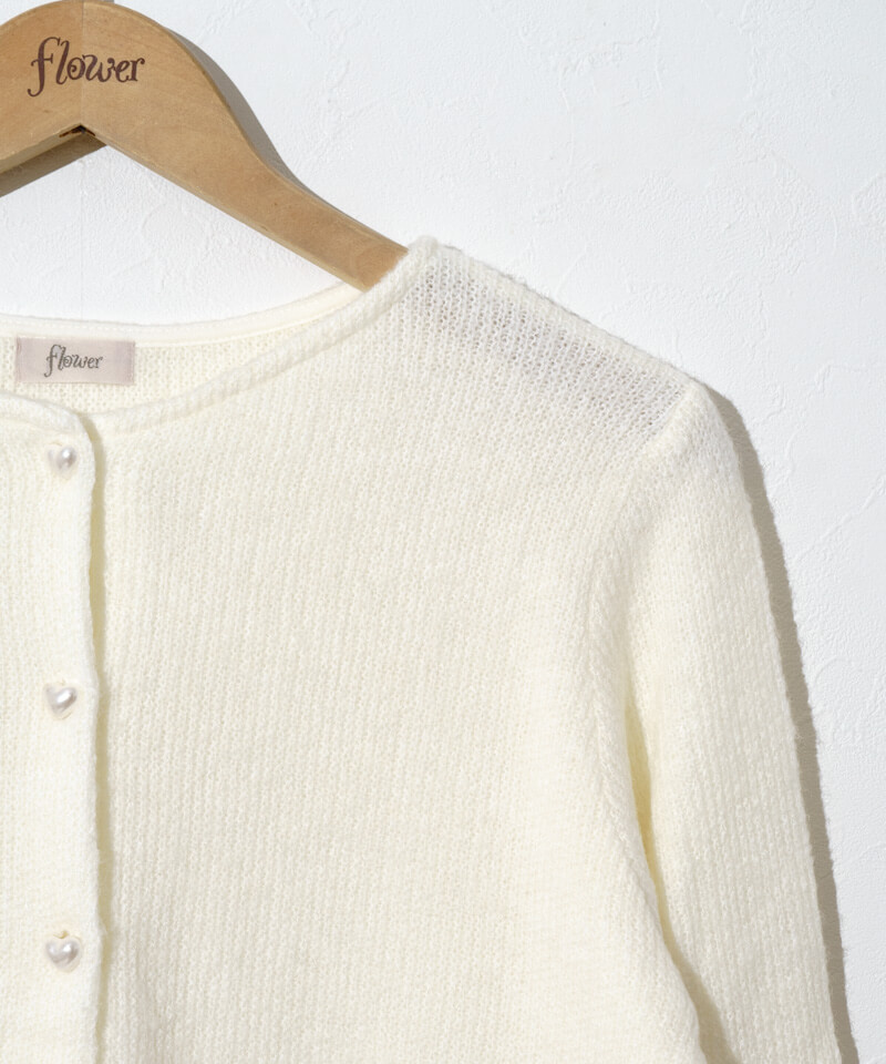 独特の上品 heart 30%OFF】pure cardigan～ﾋﾟｭｱﾊｰﾄｶｰﾃﾞｨｶﾞﾝ flower | カーディガン