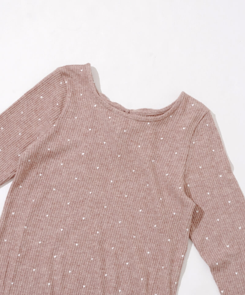 ハートトップス heart rib top3～ﾊｰﾄﾘﾌﾞﾄｯﾌﾟ3 | flower／フラワー公式通販