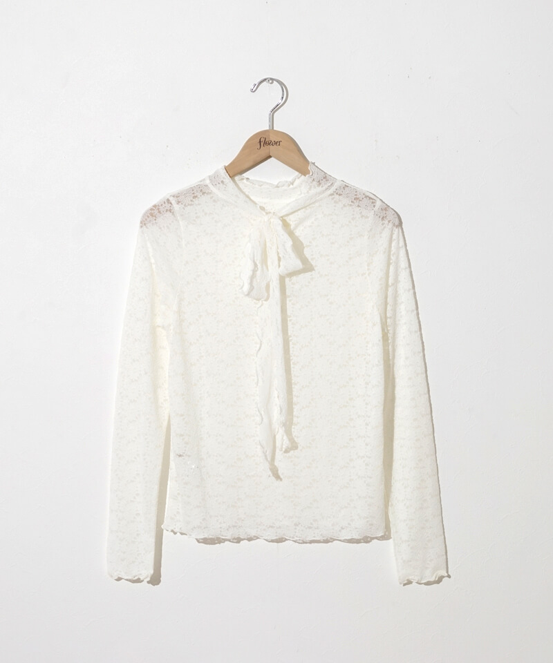 50%OFF】margaret ribbon top~マーガレットリボントップ | flower 50%OFF】margaret ribbon top~マーガレットリボントップ | flower