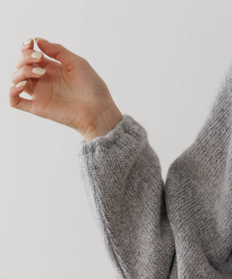 美品✨14万 フォクシー ダブルジップスレンダードレス スクエアネック グレー RESEXXY（リゼクシー） ニット セーター 「ZOZO限定」スクエアケーブル