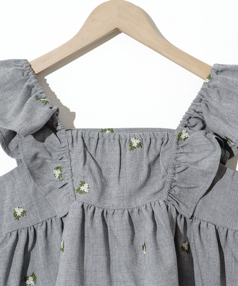 30%OFF】calm embroidery bustier～ｶｰﾑｴﾝﾌﾞﾛｲﾀﾞﾘｰﾋﾞｽﾁｪ | flower