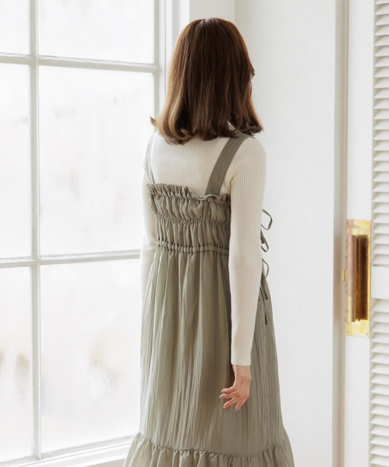 50%OFF】gloss ribbon onepiece～ｸﾞﾛｽﾘﾎﾞﾝﾜﾝﾋﾟｰｽ | flower