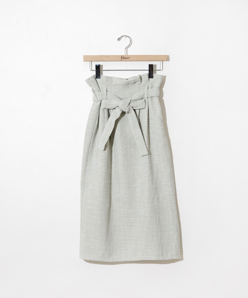 60%OFF】shiny tweed skirt～ｼｬｲﾆｰﾂｲｰﾄﾞｽｶｰﾄ | flower／フラワー