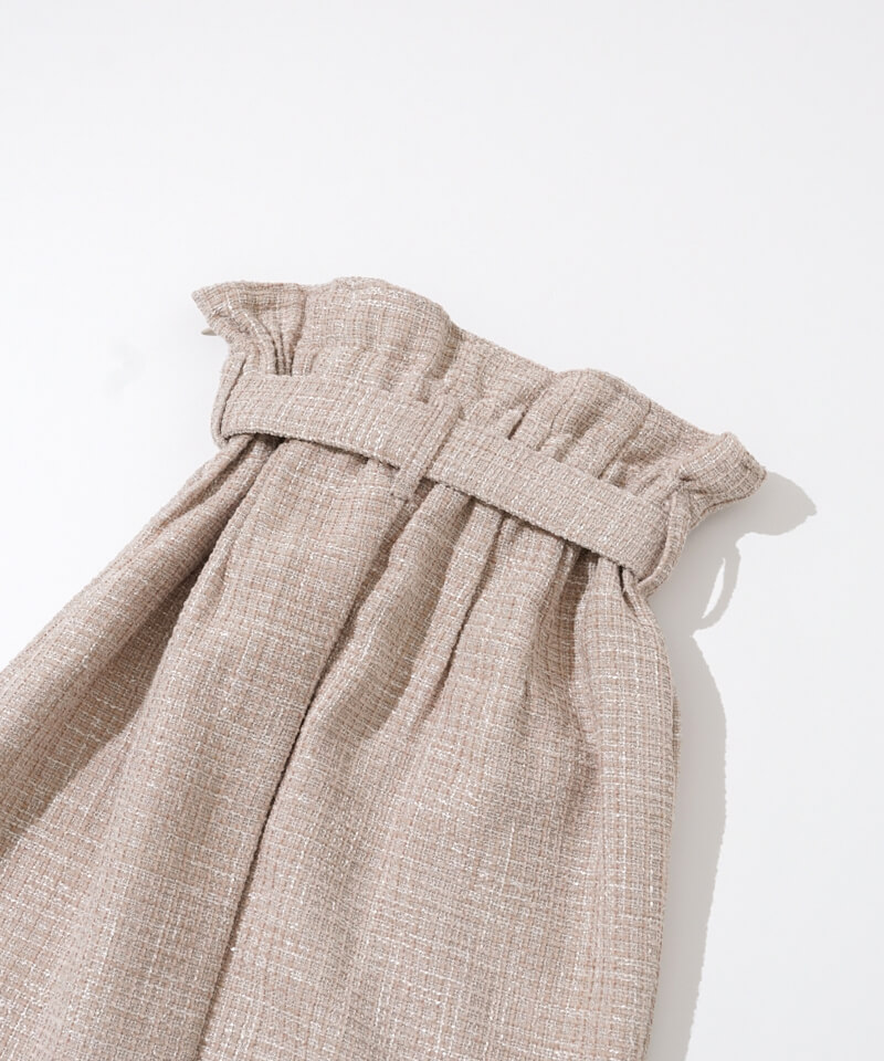 60%OFF】shiny tweed skirt～ｼｬｲﾆｰﾂｲｰﾄﾞｽｶｰﾄ | flower／フラワー