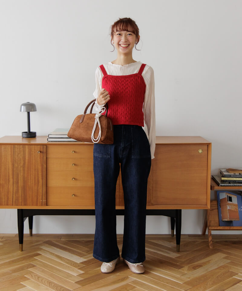 40%OFF】cable ensemble knit～ｹｰﾌﾞﾙｱﾝｻﾝﾌﾞﾙﾆｯﾄ | flower