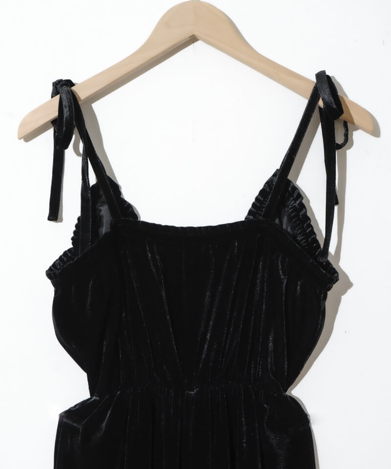 【flower】ロンパース 40%OFF】2way velour rompers～ﾂｰｳｪｲﾍﾞﾛｱﾛﾝﾊﾟｰｽ | flower