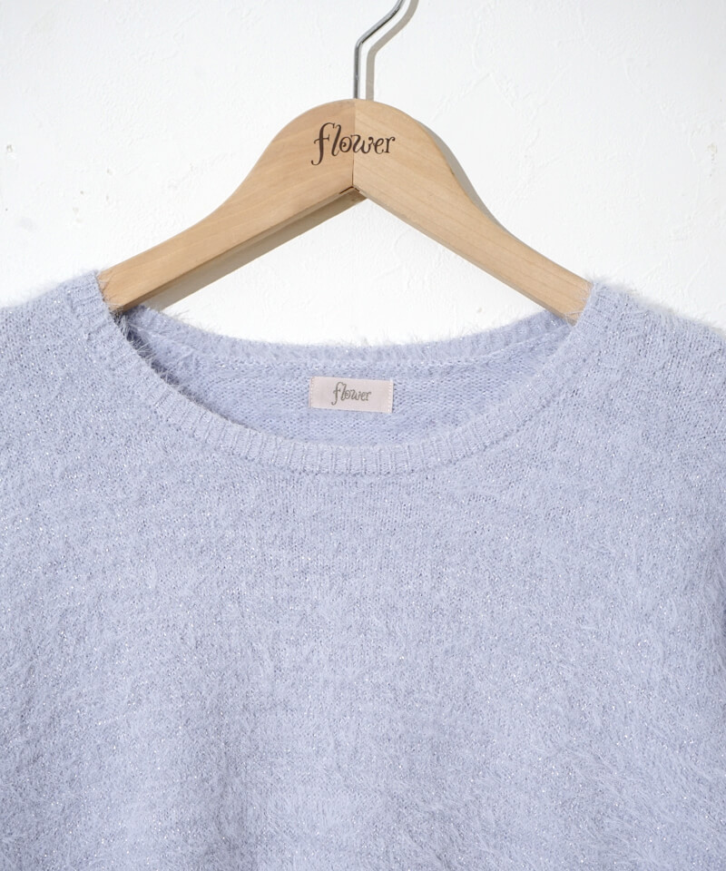 40%OFF】twinkle shaggy knit～ﾄｩｳｨﾝｸﾙｼｬｷﾞｰﾆｯﾄ | flower