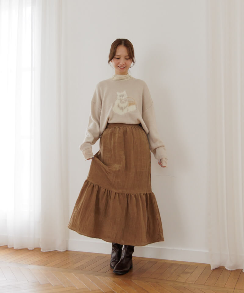 60%OFF】mousse tiered skirt～ﾑｰｽﾃｨｱｰﾄﾞｽｶｰﾄ | flower／フラワー公式通販