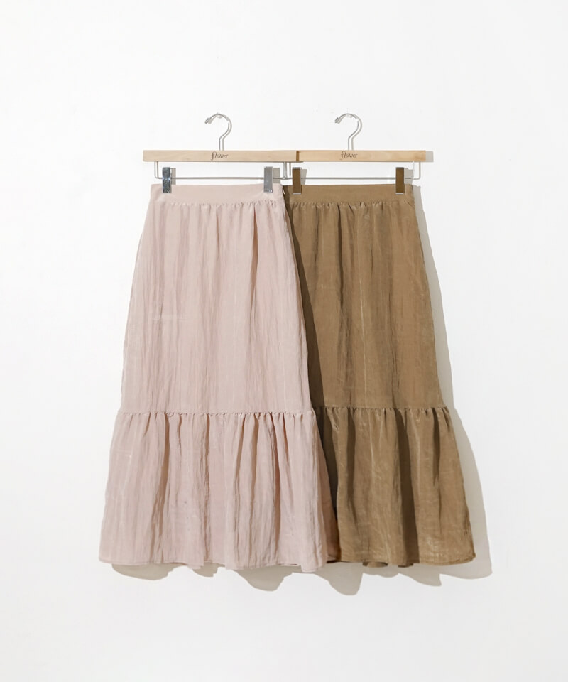 60%OFF】mousse tiered skirt～ﾑｰｽﾃｨｱｰﾄﾞｽｶｰﾄ | flower／フラワー公式通販