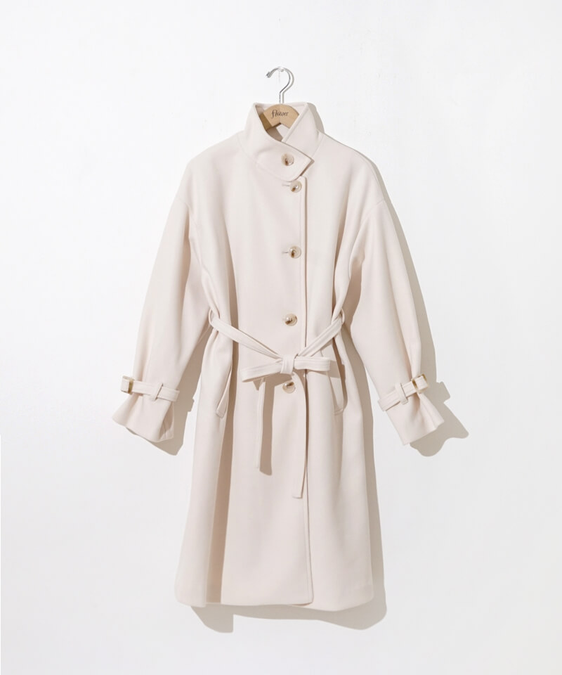 PAL ZILERI　カシミア100%　ブラウン ロングコート 40%OFF】powdery long coat～ﾊﾟｳﾀﾞﾘｰﾛﾝｸﾞｺｰﾄ | flower／フラワー