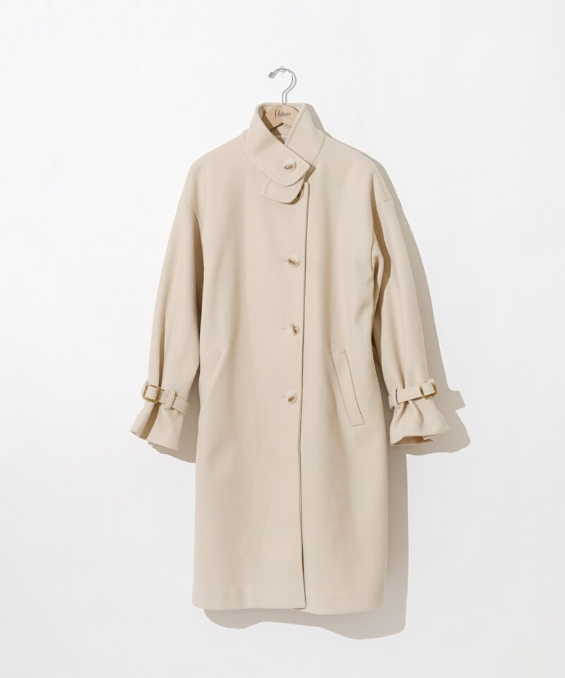 40%OFF】powdery long coat～ﾊﾟｳﾀﾞﾘｰﾛﾝｸﾞｺｰﾄ | flower／フラワー
