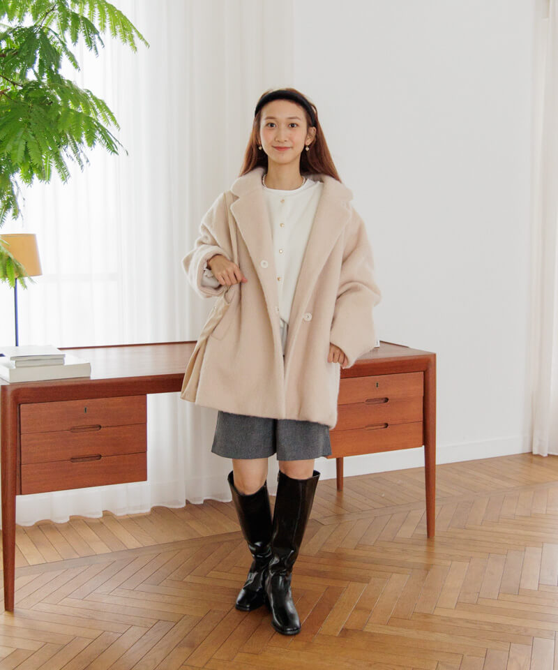 fluffy cocoon coat～ﾌﾗｯﾌｨｰｺｸｰﾝｺｰﾄ | flower／フラワー公式通販