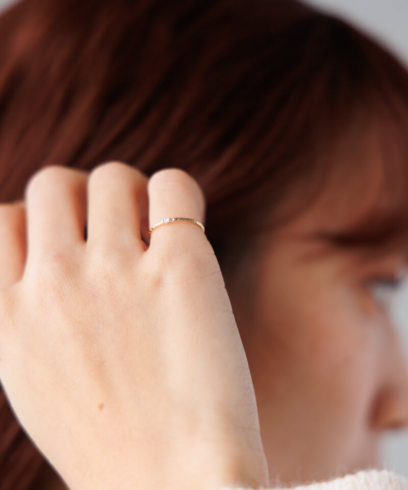 bijou thin pinky ring~ビジューシンピンキーリング | flower/フラワー bijou thin pinky ring~ビジューシンピンキーリング | flower/フラワー