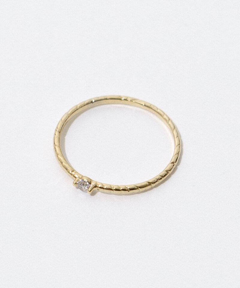 Pinky フィギュリン bijou thin pinky ring～ﾋﾞｼﾞｭｰｼﾝﾋﾟﾝｷｰﾘﾝｸﾞ | flower／フラワー