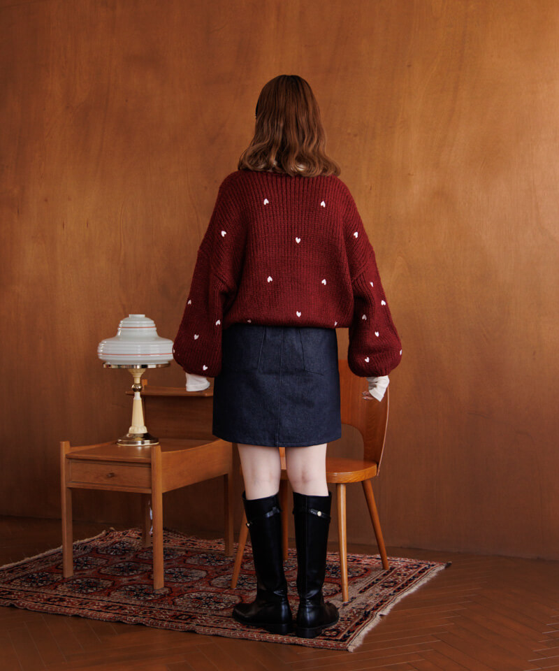 30%OFF】sweet embroidery knit～ｽｳｨｰﾄｴﾝﾌﾞﾛｲﾀﾞﾘｰﾆｯﾄ | flower