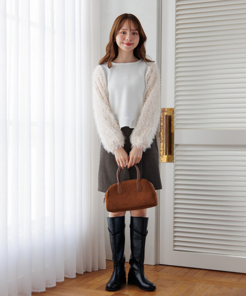 suede petit bag～ｽｴｰﾄﾞﾌﾟﾁﾊﾞｯｸﾞ | flower／フラワー公式通販
