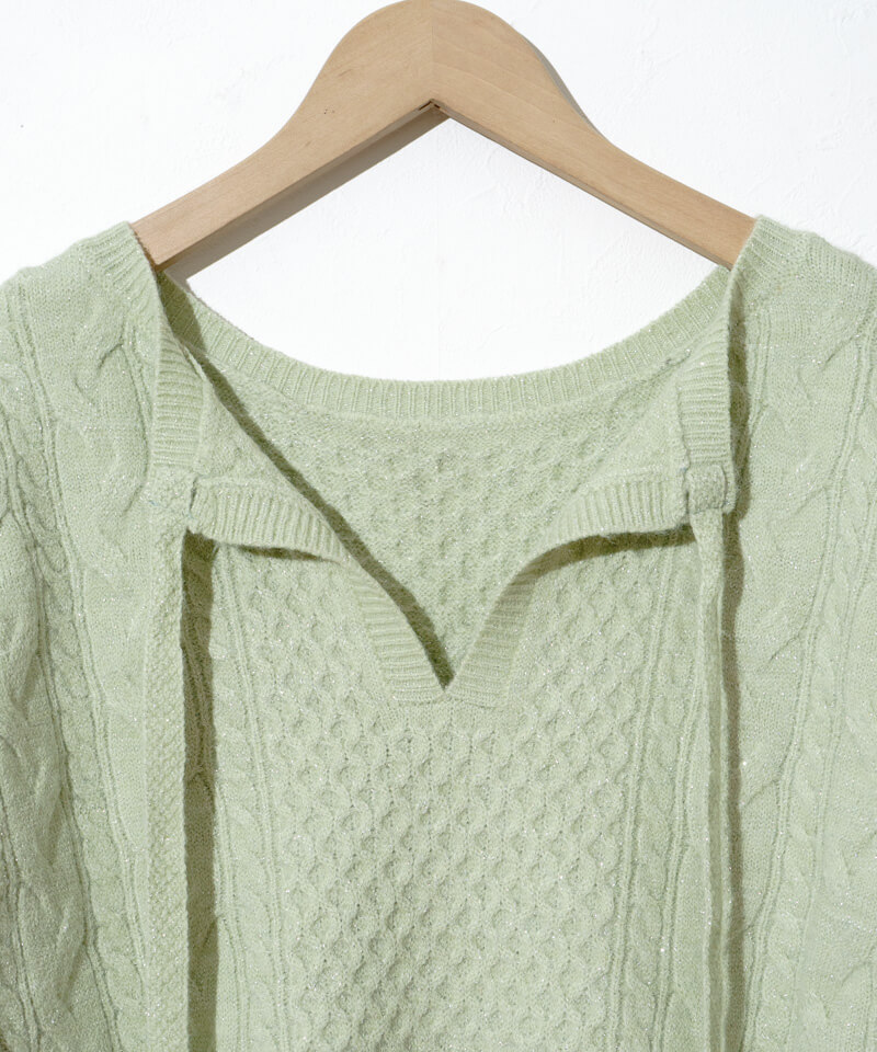 40%OFF】sparkle aran knit～ｽﾊﾟｰｸﾙｱﾗﾝﾆｯﾄ | flower／フラワー