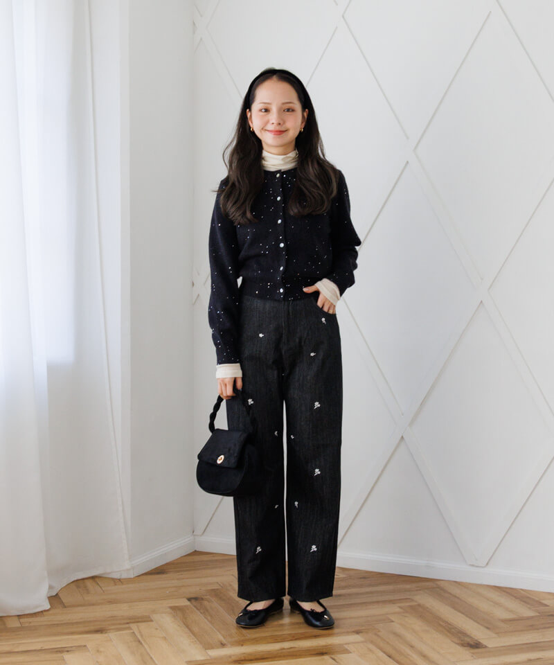 20%OFF】holiday spangle knit～ﾎﾘﾃﾞｰｽﾊﾟﾝｸﾞﾙﾆｯﾄ | flower／フラワー