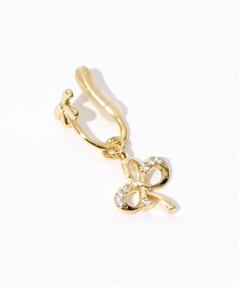 twin ribbon earring～ﾂｲﾝﾘﾎﾞﾝｲﾔﾘﾝｸﾞ | flower／フラワー公式通販