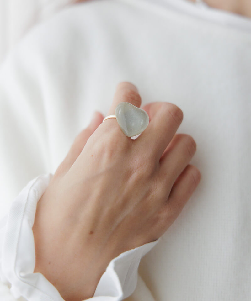 ジェリーハートジェムストーンリング jelly heart ring～ｼﾞｪﾘｰﾊｰﾄﾘﾝｸﾞ | flower／フラワー公式通販