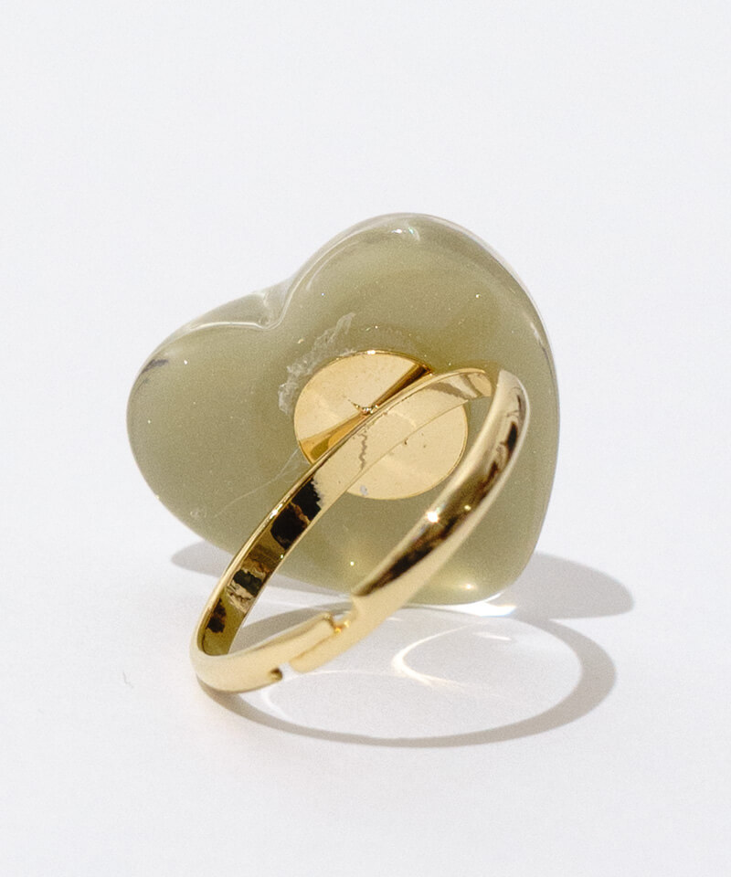 中抜けハート リング ゴールド FILCOEUR jelly heart ring～ｼﾞｪﾘｰﾊｰﾄﾘﾝｸﾞ | flower／フラワー公式通販