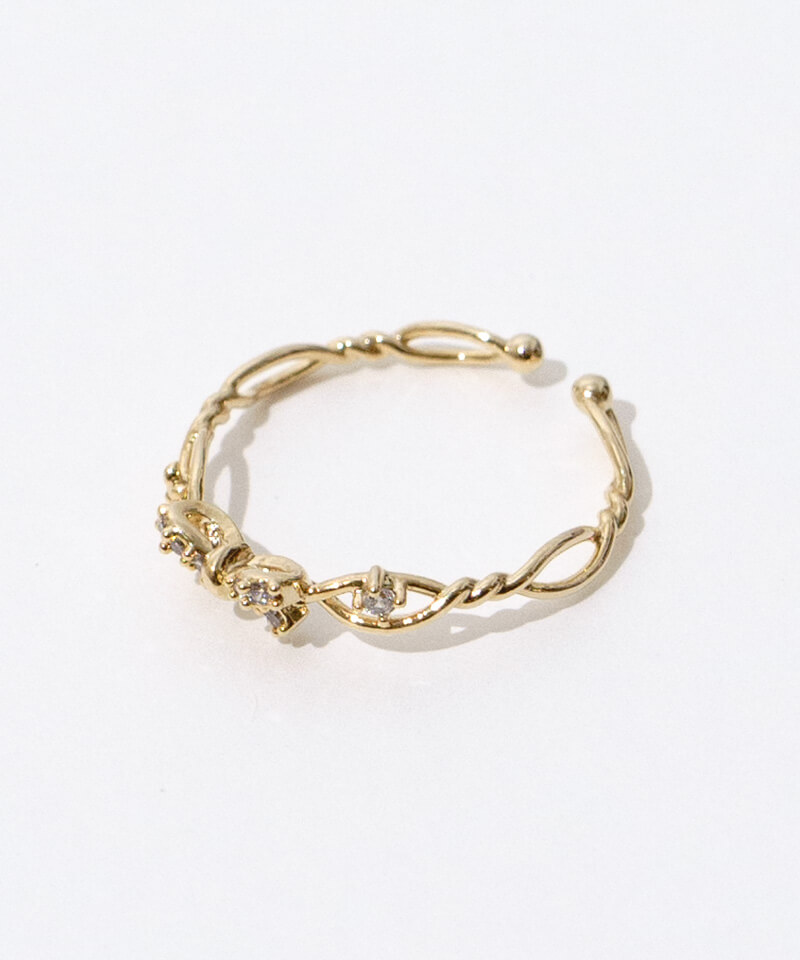 decorate ribbon ring～ﾃﾞｺﾚｰﾄﾘﾎﾞﾝﾘﾝｸﾞ | flower／フラワー公式通販