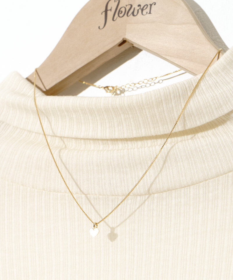 milky heart necklace～ﾐﾙｷｰﾊｰﾄﾈｯｸﾚｽ | flower／フラワー公式通販