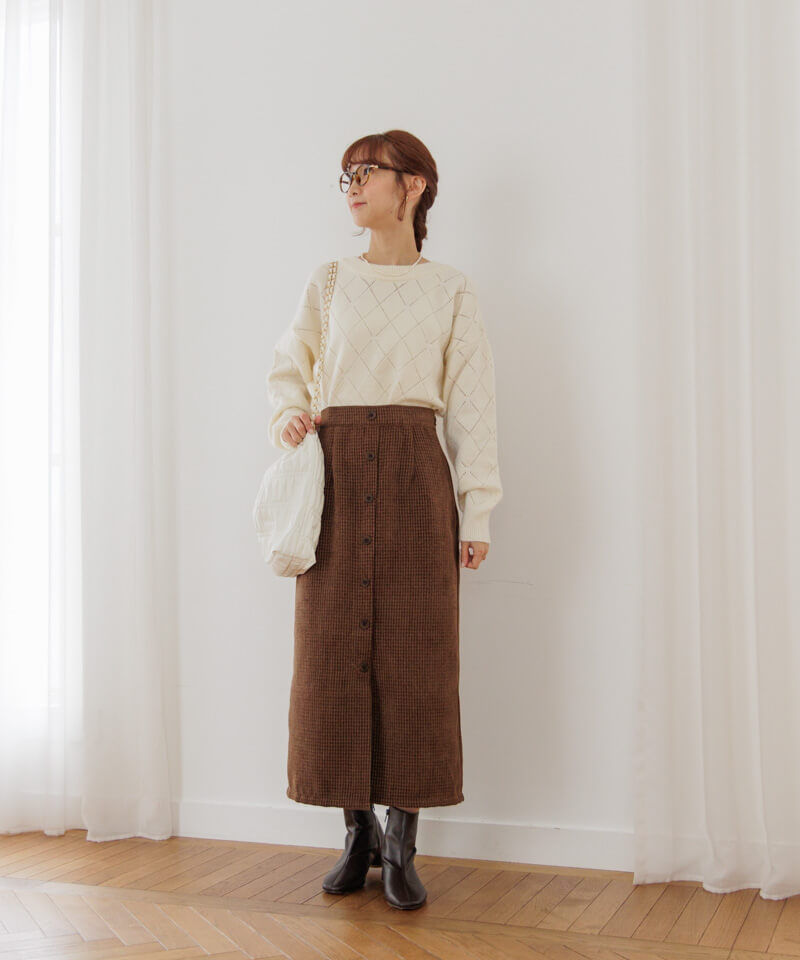 kaaaana FR2 GOLF チェック柄スカート 50%OFF】fluff check skirt2～ﾌﾗｯﾌﾁｪｯｸｽｶｰﾄ2 | flower／フラワー