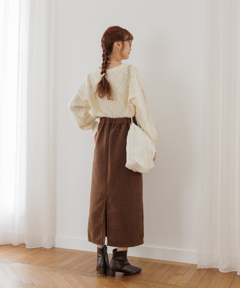 50%OFF】fluff check skirt2～ﾌﾗｯﾌﾁｪｯｸｽｶｰﾄ2 | flower／フラワー