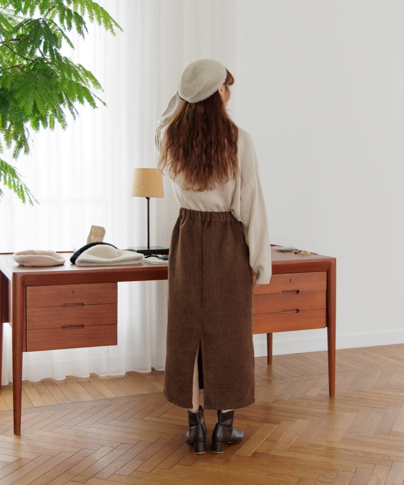 50%OFF】fluff check skirt2～ﾌﾗｯﾌﾁｪｯｸｽｶｰﾄ2 | flower／フラワー
