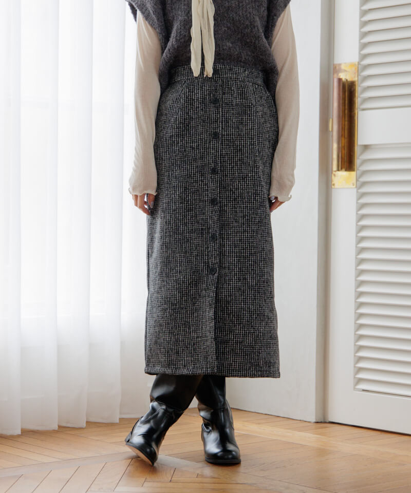 50%OFF】fluff check skirt2～ﾌﾗｯﾌﾁｪｯｸｽｶｰﾄ2 | flower／フラワー公式通販 