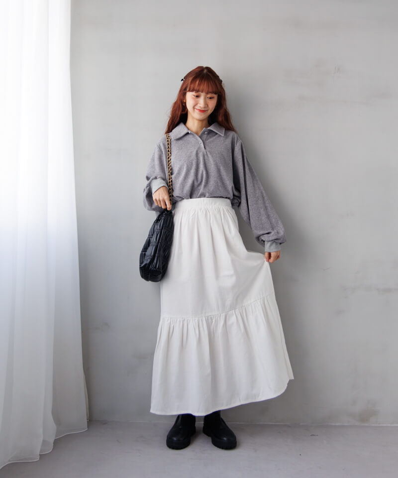 tシャツ パウダリーポロトップ レディース 20%OFF】powdery polo tops～ﾊﾟｳﾀﾞﾘｰﾎﾟﾛﾄｯﾌﾟ | flower／フラワー