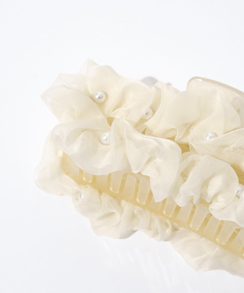 pearly chouchou clip～ﾊﾟｰﾘｰｼｭｼｭｸﾘｯﾌﾟ | flower／フラワー公式通販