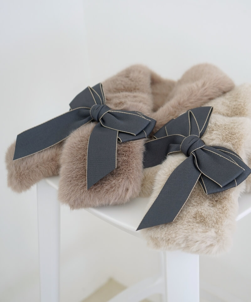 40%OFF】ribbon fur muffler～ﾘﾎﾞﾝﾌｧｰﾏﾌﾗｰ | flower／フラワー公式通販