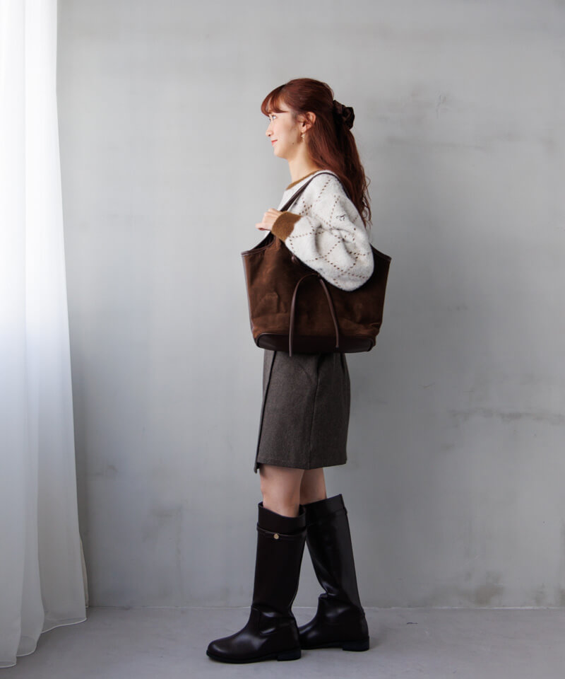 ribbon suede tote～ﾘﾎﾞﾝｽｴｰﾄﾞﾄｰﾄ | flower／フラワー公式通販