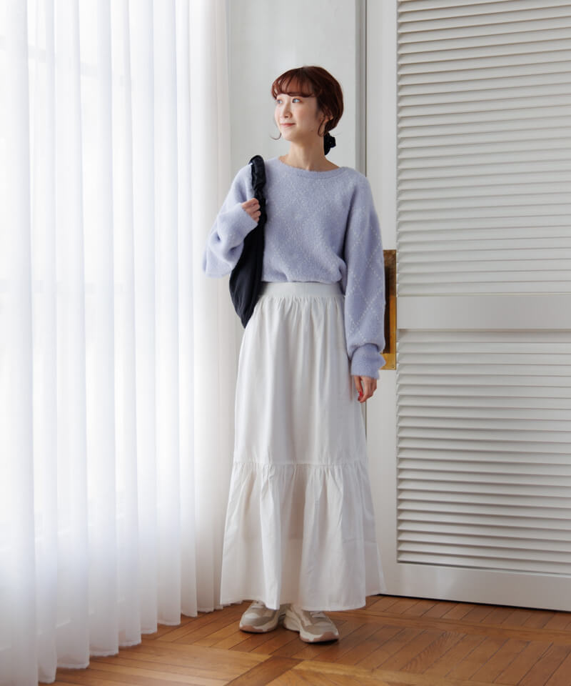 40%OFF】holiday ribbon knit～ﾎﾘﾃﾞｰﾘﾎﾞﾝﾆｯﾄ | flower／フラワー