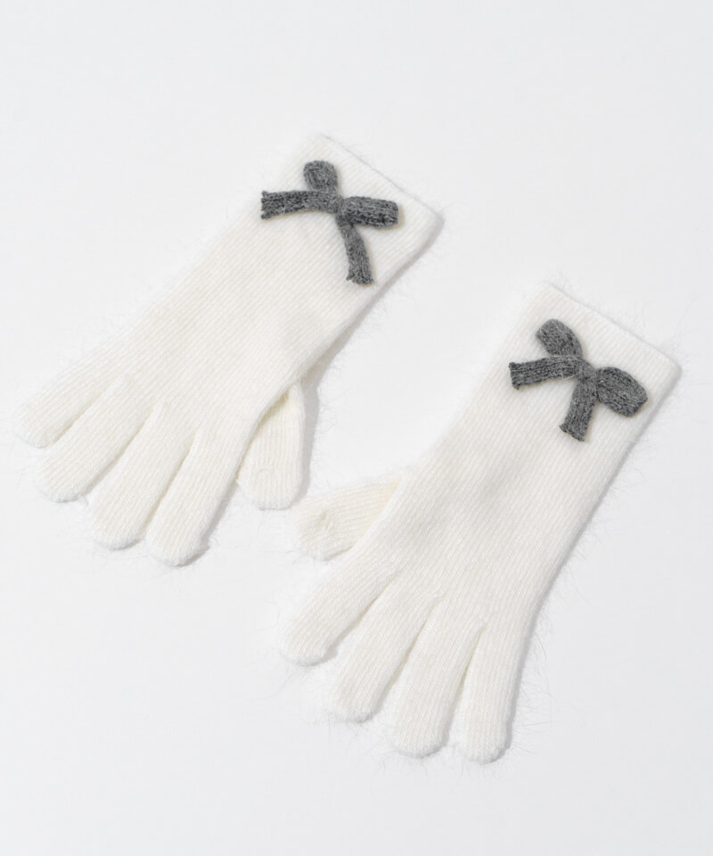 fluff ribbon glove～ﾌﾗｯﾌﾘﾎﾞﾝｸﾞﾛｰﾌﾞ | flower／フラワー公式通販