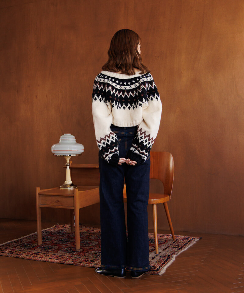 20%OFF】nordic ensemble knit～ﾉﾙﾃﾞｨｯｸｱﾝｻﾝﾌﾞﾙﾆｯﾄ | flower