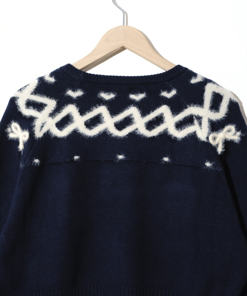 50%OFF】charming nordic knit～ﾁｬｰﾐﾝｸﾞﾉﾙﾃﾞｨｯｸﾆｯﾄ | flower／フラワー
