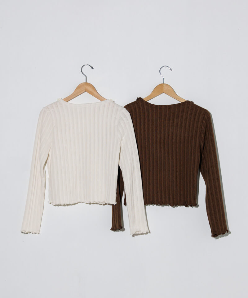 フラワー Flower cotton frill top コットンフリルトップ cotton frill top～ｺｯﾄﾝﾌﾘﾙﾄｯﾌﾟ | flower／フラワー公式通販