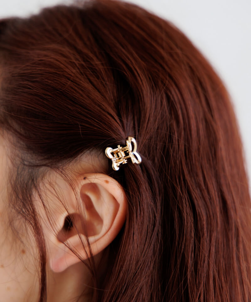 mini papillon clip～ﾐﾆﾊﾟﾋﾟﾖﾝｸﾘｯﾌﾟ(2pc) | flower／フラワー
