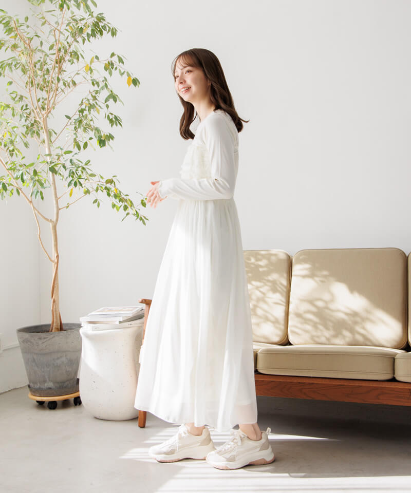 20%OFF】ribbon embroidery L/S2～ﾘﾎﾞﾝｴﾝﾌﾞﾛｲﾀﾞﾘｰﾛﾝｸﾞｽﾘｰﾌﾞ2 | flower