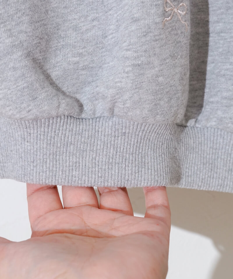 charming ribbon sweat~チャーミングリボンスウェット | flower/フラワー charming ribbon sweat~チャーミングリボンスウェット | flower/フラワー