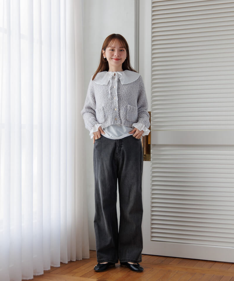(美品) Heveヘイブ　bubbly 2waycable cardigan 50%OFF】bubble knit cardigan2～ﾊﾞﾌﾞﾙﾆｯﾄｶｰﾃﾞｨｶﾞﾝ2 | flower