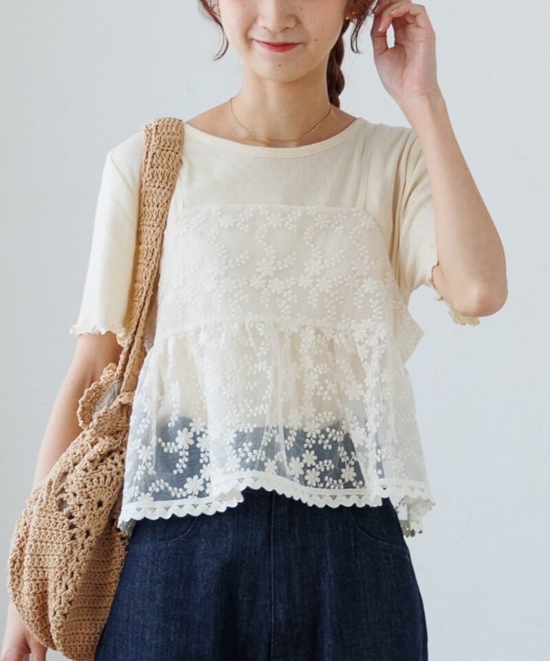 nature lace bustier　～ネイチャーレースビスチェ nature lace bustier～ﾈｲﾁｬｰﾚｰｽﾋﾞｽﾁｪ | flower／フラワー公式通販