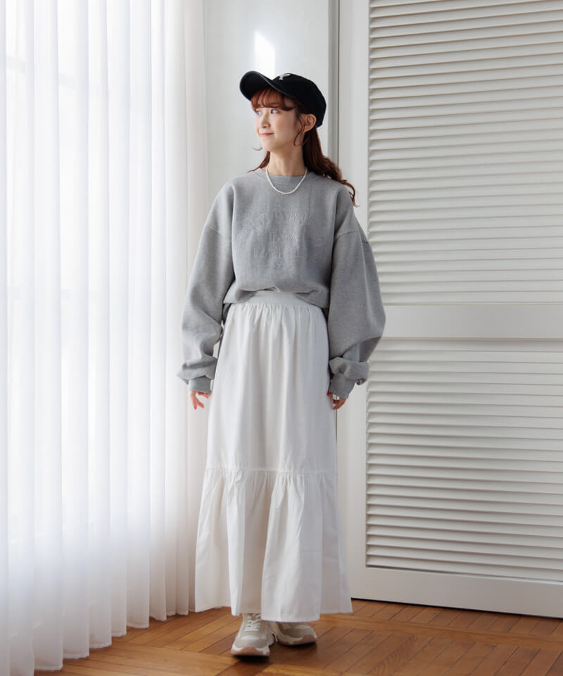 40%OFF】saint embroidery sweat～ｾｲﾝﾄｴﾝﾌﾞﾛｲﾀﾞﾘｰｽｳｪｯﾄ | flower