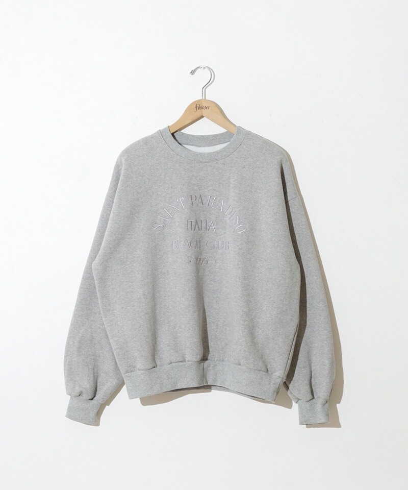   エンブロイロゴ スウェット 送関込 40%OFF】saint embroidery sweat～ｾｲﾝﾄｴﾝﾌﾞﾛｲﾀﾞﾘｰｽｳｪｯﾄ | flower